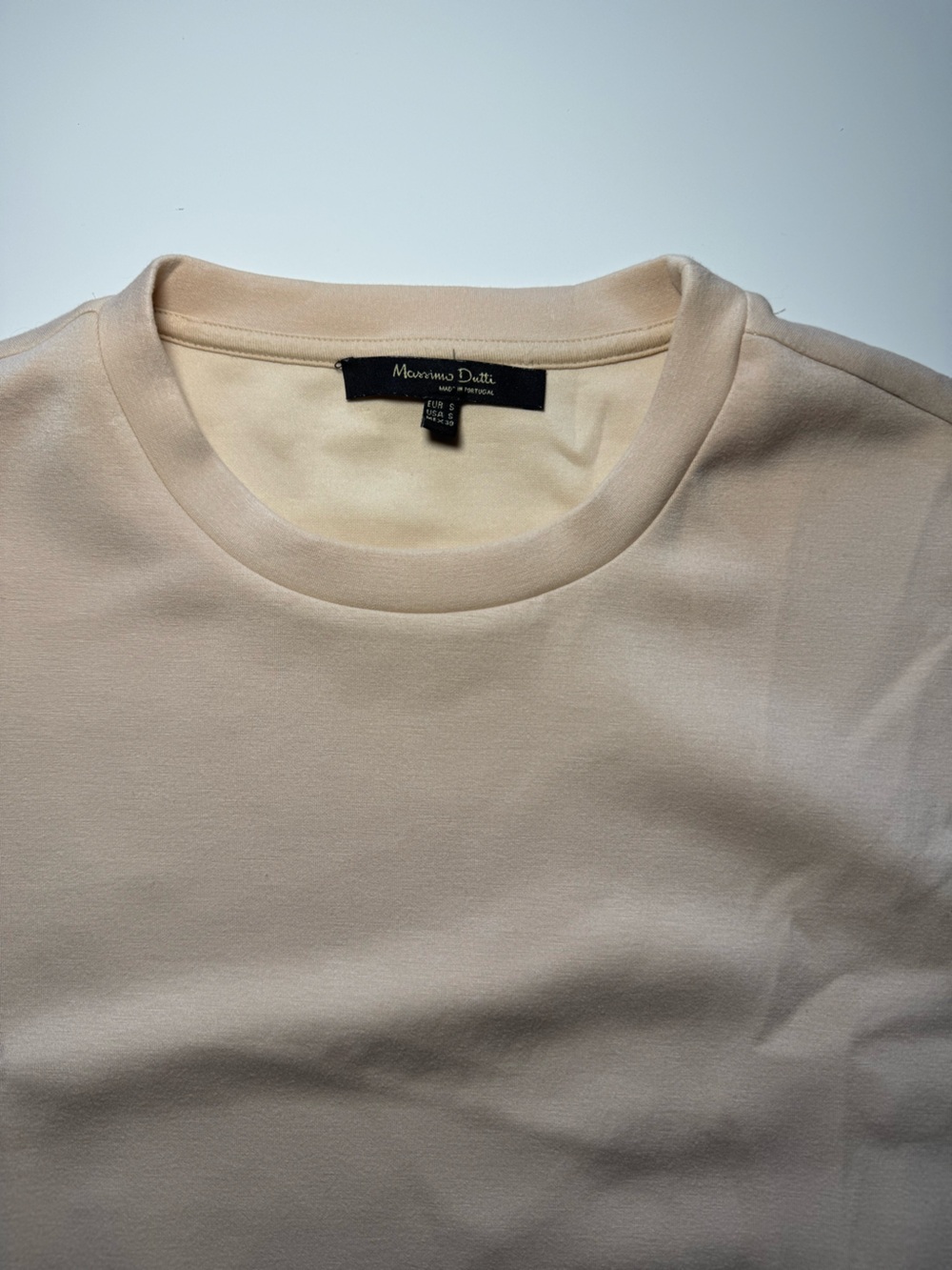 Massimo Dutti Short Sleeve Top Elastic Crop Hem Women’s size small - Picture 5 of 9
